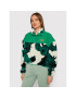 HUF Суитшърт Sativa Sherpa WFL0008 Зелен Boxy Fit - Pepit.bg