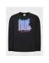 HUF Тениска с дълъг ръкав Bookend TS01811 Черен Regular Fit - Pepit.bg
