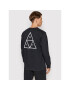 HUF Тениска с дълъг ръкав Essential TS01546 Черен Regular Fit - Pepit.bg