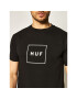 HUF Тишърт Essentials Box Logo TS00507 Черен Regular Fit - Pepit.bg