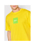 HUF Тишърт Essentials Box Logo TS01666 Жълт Regular Fit - Pepit.bg