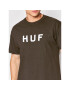 HUF Тишърт Essentials Logo TS01752 Кафяв Regular Fit - Pepit.bg