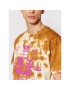 HUF Тишърт Gathering TS01497 Кафяв Regular Fit - Pepit.bg