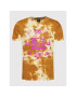HUF Тишърт Gathering TS01497 Кафяв Regular Fit - Pepit.bg