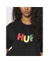 HUF Тишърт Gummed WTS0049 Черен Relaxed Fit - Pepit.bg