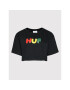 HUF Тишърт Gummed WTS0049 Черен Relaxed Fit - Pepit.bg