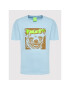 HUF Тишърт Que Como TS01828 Син Regular Fit - Pepit.bg