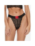 Hugo Бикини тип прашка Thong Lace 50502780 Черен - Pepit.bg