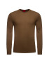 Hugo Пуловер San Bastio 50379543 Кафяв Regular Fit - Pepit.bg