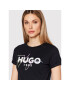 Hugo Тишърт 50476111 Черен Slim Fit - Pepit.bg