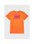 Hugo Тишърт G25103 D Оранжев Regular Fit - Pepit.bg