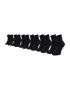 Hummel Комплект 6 чифта къси чорапи унисекс Chevron 6-Pack Mid Cut Socks 213252-2001 Черен - Pepit.bg