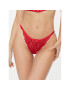 Hunkemöller Бикини тип прашка Simone Hl Tanga String 203656 Червен - Pepit.bg