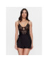 Hunkemöller Нощница 199451 Черен Regular Fit - Pepit.bg