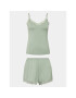 Hunkemöller Пижама 203189 Зелен Comfortable Fit - Pepit.bg