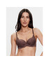 Hunkemöller Сутиен push-up Daisy 201105 Кафяв - Pepit.bg