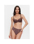 Hunkemöller Сутиен push-up Daisy 201105 Кафяв - Pepit.bg