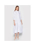 Imperial Рокля тип риза A9MYDAS Бял Relaxed Fit - Pepit.bg