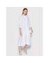 Imperial Рокля тип риза A9MYDAS Бял Relaxed Fit - Pepit.bg
