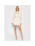 IXIAH Коктейлна рокля X211-80497 Бежов Regular Fit - Pepit.bg