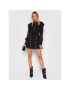 IXIAH Коктейлна рокля X211-80497 Черен Regular Fit - Pepit.bg