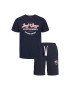 Jack&Jones Junior Комплект тишърт и спортни шорти 12235271 Тъмносин Regular Fit - Pepit.bg