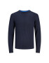 Jack&Jones Junior Пуловер 12236760 Тъмносин Regular Fit - Pepit.bg