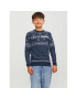 Jack&Jones Junior Пуловер 12247507 Тъмносин Regular Fit - Pepit.bg