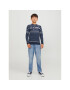 Jack&Jones Junior Пуловер 12247507 Тъмносин Regular Fit - Pepit.bg