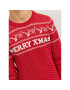 Jack&Jones Junior Пуловер Xmas 12221306 Червен Regular Fit - Pepit.bg