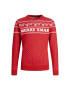 Jack&Jones Junior Пуловер Xmas 12221306 Червен Regular Fit - Pepit.bg