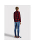 Jack&Jones Junior Риза Gingham 12183050 Червен Regular Fit - Pepit.bg