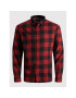 Jack&Jones Junior Риза Gingham 12183050 Червен Regular Fit - Pepit.bg