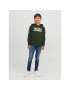 Jack&Jones Junior Суитшърт 12152841 Зелен Regular Fit - Pepit.bg