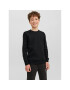 Jack&Jones Junior Суитшърт 12182520 Черен Regular Fit - Pepit.bg