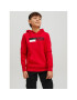 Jack&Jones Junior Суитшърт 12231372 Червен Regular Fit - Pepit.bg