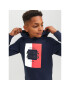 Jack&Jones Junior Суитшърт 12237105 Тъмносин Regular Fit - Pepit.bg