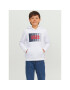 Jack&Jones Junior Суитшърт 12237459 Бял Regular Fit - Pepit.bg