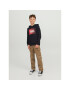 Jack&Jones Junior Суитшърт 12237459 Черен Regular Fit - Pepit.bg