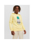 Jack&Jones Junior Суитшърт 12239455 Жълт Regular Fit - Pepit.bg