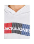 Jack&Jones Junior Суитшърт Corp Logo 12152841 Бял Regular Fit - Pepit.bg