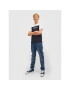 Jack&Jones Junior Тишърт Dan 12212182 Тъмносин Regular Fit - Pepit.bg