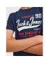 Jack&Jones Junior Тишърт Logo 12213081 Тъмносин Regular Fit - Pepit.bg