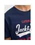 Jack&Jones Junior Тишърт Logo 12213081 Тъмносин Regular Fit - Pepit.bg