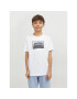 Jack&Jones Junior Тишърт Steel 12249633 Бял Standard Fit - Pepit.bg