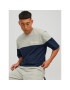 Jack&Jones Комплект тишърт и спортни шорти Color Block 12213340 Сив Standard Fit - Pepit.bg