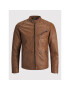 Jack&Jones Кожено яке Joel 12191012 Кафяв Regular Fit - Pepit.bg