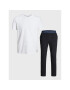 Jack&Jones Пижама Basic 12221859 Бял Regular Fit - Pepit.bg