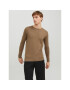 Jack&Jones Пуловер 12208364 Кафяв Regular Fit - Pepit.bg