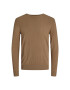 Jack&Jones Пуловер 12208364 Кафяв Regular Fit - Pepit.bg